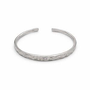 S925 Hammered Cuff Bracelet